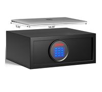 KornerBatl Hotel Safe Box with Administrator's Password (14.57"D x 16.93"W x 7.09"H - 24.69 lb)