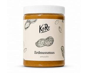 KoRo - Peanut butter 1kg - Creamy consistency - Without additional sugar and stabilizers - Made from 100% fat-free roasted peanuts