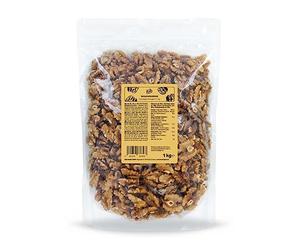 KoRo - Walnut kernels large & extra light 1 kg - Crunchy fine natural without additives without shell perfect for muesli or for baking in value pack