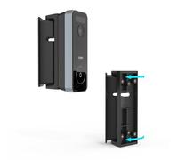 Koroao 0 to 90 Degree Left and Right Adjustable Angle Mount Compatible with AOSU Video Doorbell Pro (V8P1AX11)/SE (V8E2CA11) and AOSU Video Doorbell Ultra(V8S1AX11) Camera (Black)