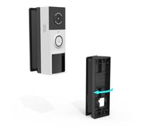 Koroao Adjustable Angle Mount for Tapo TP-Link Video Doorbell Camera, 45-Degree Left/Right Range, ABS Material, Black/White
