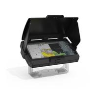 Koroao Protective Sun Visor Shield for Garmin Striker Vivid 5cv, Black ABS Foldable Weather Protection Screen Cover, Marine GPS Display Shade