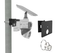 Koroao Solar Panel Pole Mounting Bracket Compatible with eufy PoE Bullet E40,eufy PoE Bullet-PTZ Cam S4,eufy Security eufyCam S4 and eufy PoE NVR Security System S4 Max Camera (Black)