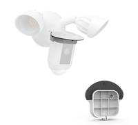 Koroao Sun Rain Shade Camera Cover Compatible with R-ing Floodlight Cam Wired Plus, for R-ing Floodlight Outdoor Weather-Resistant Rain Shield Accesorios (White)