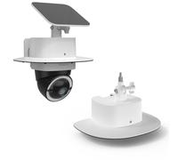 Koroao Weather-Resistant Security Camera Sunshade Cover, ABS Material, 180-Degree Adjustable Mount, Rainproof and Snow Protection Shield for Eufy S330 4G LTE Camera, White