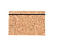 Korok Diary Notebook Details: 1 x Eco Notebook with Cork Cover, 80 Pages Lined Paper, Dimensions: 150 x 210 x 15 mm, Material Composition: Cork, Paper, Elastic Band, Polyester Satin Ribbon