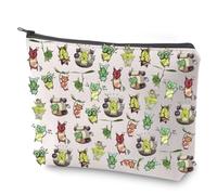 Korok Plant Cosmetic Bag Gamer Makeup Bag with Zipper Flora of Hyrule Toiletry Bag Hyrule Korok Gift (Korok)