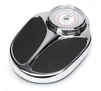 Korona 77776 THEO Mechanical Personal Scales | Load Capacity 200 kg | Graduation 1 kg | Extra Large Full View Scale | Very Large, Non-Slip Weighing Surface | High-Quality Chrome Applications