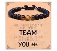 Korotho Boss Day Gifts for Him Happy Boss Day Christmas Bracelets Gift Ideas for Men, Thank You Bracelet Gift for Leaders Coworker Office Gifts Leaving Going Away Gifts Retirement Presents for Men, S