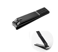 KORQU Nail Clippers, Made with Heavy Duty Stainless Steel, Sharp Nail Trimmer Pedicure for Thick Fingernail Toenail Men Women - Black
