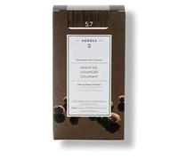 KORRES Argan Oil Colorant - Amonia-Free Hair Colour Chocolate Brown Light 5.7-100% Grey Hair Coverage & Vegan for a Long-Lasting Colour Result