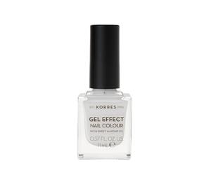 KORRES Gel Effect Nail Colour No 01 Blanc White 11ml