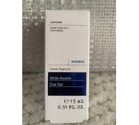 Korres Greek Yoghurt Wide Awake Eye Gel 15ml New and Boxed