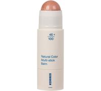 KORRES Natural Colour Multistick Balm Glass Peach 02, for a fresh, radiant glow, for cheeks and lips, easy to blend and ideal for on the go, vegan 4.5 g