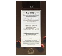 Korres Argan Oil permanent hair dye with argan oil shade 5.3 Golden / Honey Light Brown 50 ml