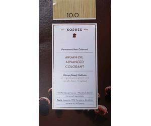KORRES PERMANENT HAIR COLOR ARGAN OIL ADVANCED COLORANT