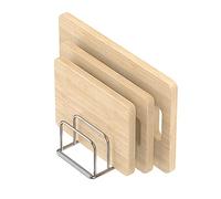 KORRTFID Cutting Board Organizer Stand Holder,304 Stainless Steel Chopping Board Holder,Pot Pan Lid Holder Rack kitchen Shelf Bakeware,Cookie Sheets Organizer (1.0 Inch Width Slots)