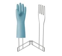 KORRTFID Kitchen Glove Holder,Stainless Steel Kitchen Vertical Glove Support Multi-Purpose Glove Drain Rack,Collapsible Glove Drying Stand,Rubber Glove Drying Rack,Mitten Drying Rack(Small)