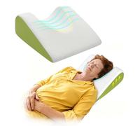 KORSHK Head Stabilizer Pillow, Back Sleeping Training Pillow, Neck Stabilizer Post Surgery for Elderly Bedridden Upright Sleep, Face Lift Facial Recovery Anti Wrinkle Aging Memory Foam Support