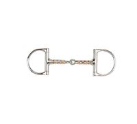 Korsteel Copper Roller Jointed D Ring Snaffle - 5.5 inches