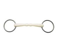 Korsteel Snaffle Bit JP Flexi – Loose Ring Mullen Mouth, Ivory 4.5 in
