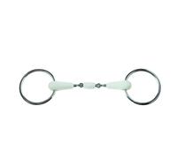Korsteel Flexi Loose Ring Oval Link Snaffle Bit4.5in Ivory WB370