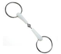 Korsteel Flexi Loose Ring Snaffle Bit, Ivory, 5"
