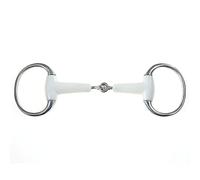 Korsteel Flexi Mouth Jointed Eggbutt Snaffle Bit, IVory, 5.5"