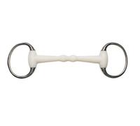 Korsteel Flexi Mullen Mouth Eggbutt Snaffle Bit Ivory (4.5In)