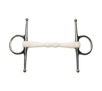 Korsteel Flexi Mullen Mouth Full Cheek Snaffle Bit Ivory (5In)
