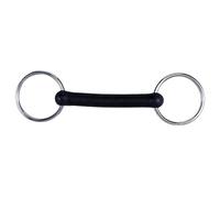 Korsteel Flexi Rubber Mullen Mouth Loose Ring Snaffle - 5 inches