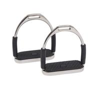 Korsteel Stirrup Irons Flexible Fillis – Black/Black 4.5 inch