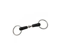 Korsteel Snaffle Bit – Hard Rubber Jointed Loose Ring – 6 inches