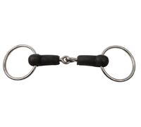 Korsteel Snaffle Bit – Hard Rubber Jointed Loose Ring – 5 inches