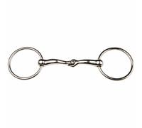 Korsteel Jp Stainless Steel Jointed Loose Ring Snaffle Bit - 4.5"