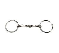 JP Korsteel SS Jointed Loose Ring Snaffle Horse Bit - 5 inch