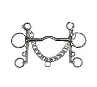 Korsteel Stainless Steel Cambridge Mouth Pelham Bit, 5"