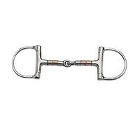 Korsteel Copper Roller Jointed D Ring Snaffle - 5.5 inches