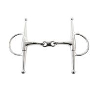 Korsteel Stainless Steel French Link Full Cheek Snaffle Bit - 5 inch