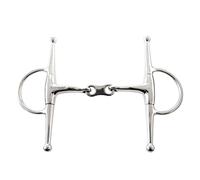 Korsteel Stainless Steel French Link Full Cheek Snaffle Bit, 6"