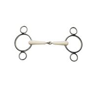 Korsteel Stainless Steel Jointed 2 Ring Dutch Gag - Stainless Steel - 5.5 inches