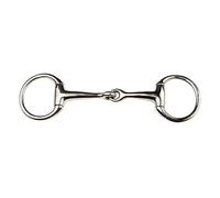 Korsteel Stainless Steel Jointed Eggbutt Bradoon Snaffle Bit, 4"