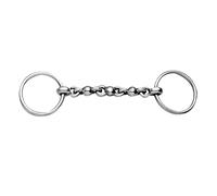 Korsteel Stainless Steel Waterford Loose Ring Bradoon Snaffle Bit - 4.5 inch