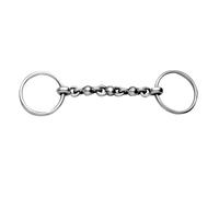 Korsteel Stainless Steel Waterford Loose Ring Bradoon Snaffle Bit, 6"