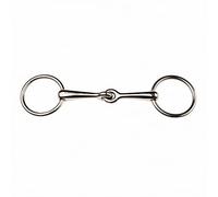 Korsteel Stainless Steel Weymouth Loose Ring Bradoon Snaffle Bit, 4"