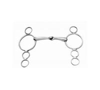 Korsteel Three-Ring Dutch Gag Bit – Jointed Stainless Steel – 5 inches