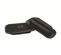 Korsteel Two Bar Stirrup Iron Treads, Black, 4.5"