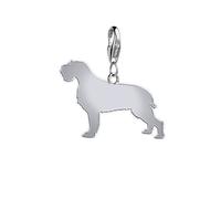 Korthals Griffon Silhouette Silver Charm