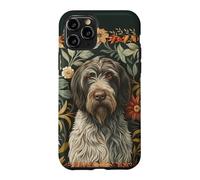 Korthals Griffon Vintage Floral Dog Art Case for iPhone 11 Pro