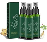 Kortin Red Ginseng Hair Regeneration Spray,2023 New Hyungang Korea Ginseng Hair Regrowth Serum Spray,Herbal Ginger Hair Growth Spray,Nourish Scalp Hair Anti-Hair Loss for Women & Men (3pcs)